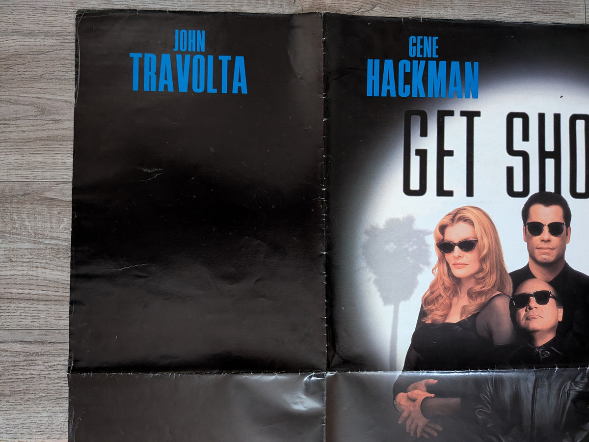 Vintage Get Shorty 1995 John Travolta/Danny Devito Movie UK Quad Poster