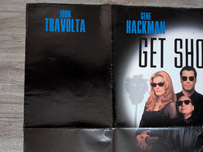 Vintage Get Shorty 1995 John Travolta/Danny Devito Movie UK Quad Poster