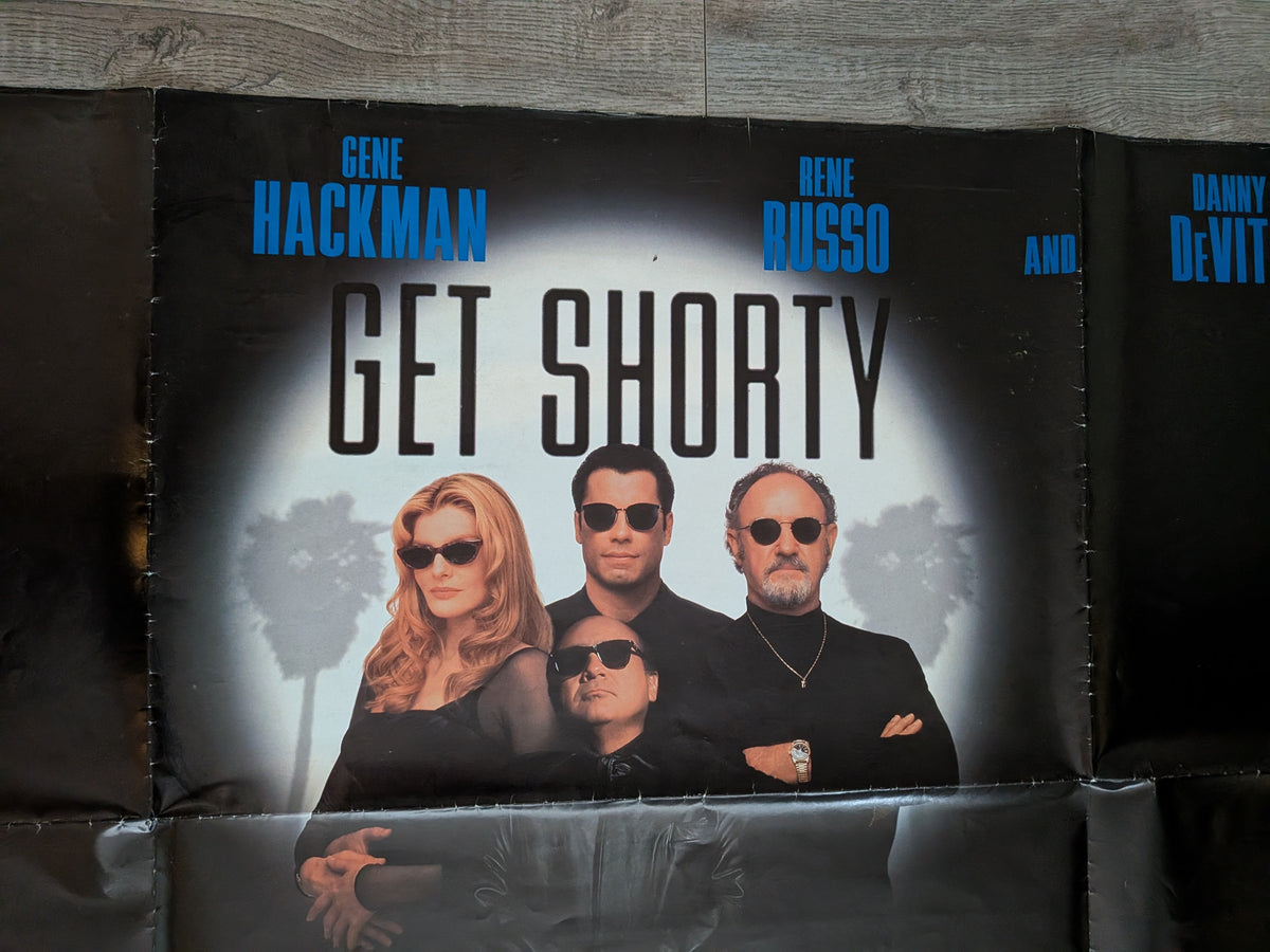 Vintage Get Shorty 1995 John Travolta/Danny Devito Movie UK Quad Poster
