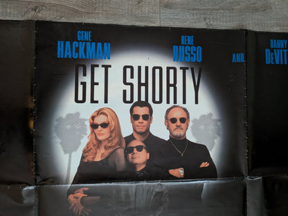 Vintage Get Shorty 1995 John Travolta/Danny Devito Movie UK Quad Poster