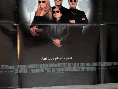 Vintage Get Shorty 1995 John Travolta/Danny Devito Movie UK Quad Poster