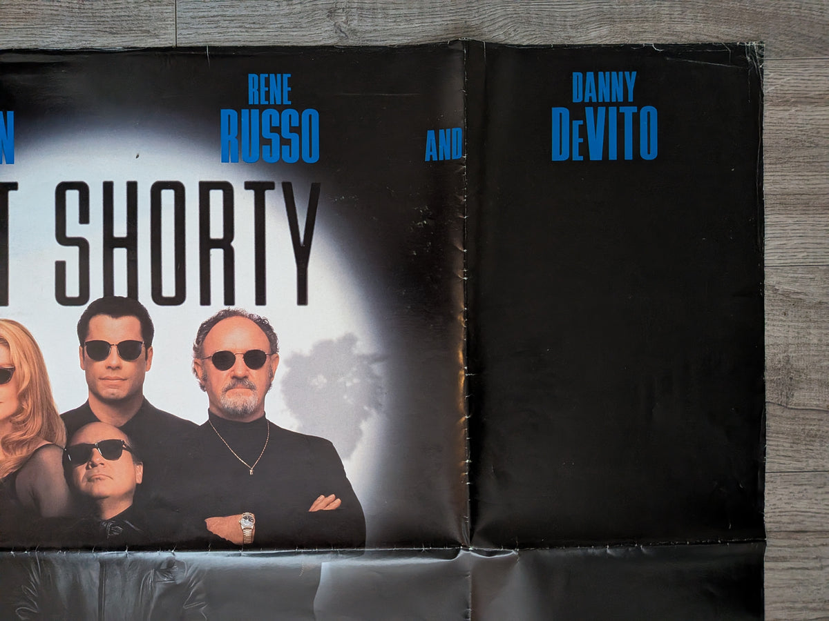 Vintage Get Shorty 1995 John Travolta/Danny Devito Movie UK Quad Poster