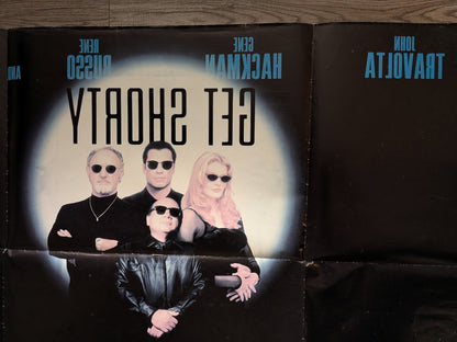 Vintage Get Shorty 1995 John Travolta/Danny Devito Movie UK Quad Poster
