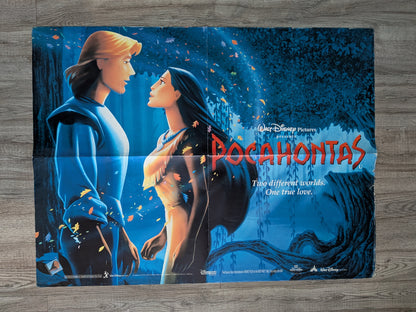 Vintage Pocahontas 1995 Disney Movie UK Quad Poster - See Details