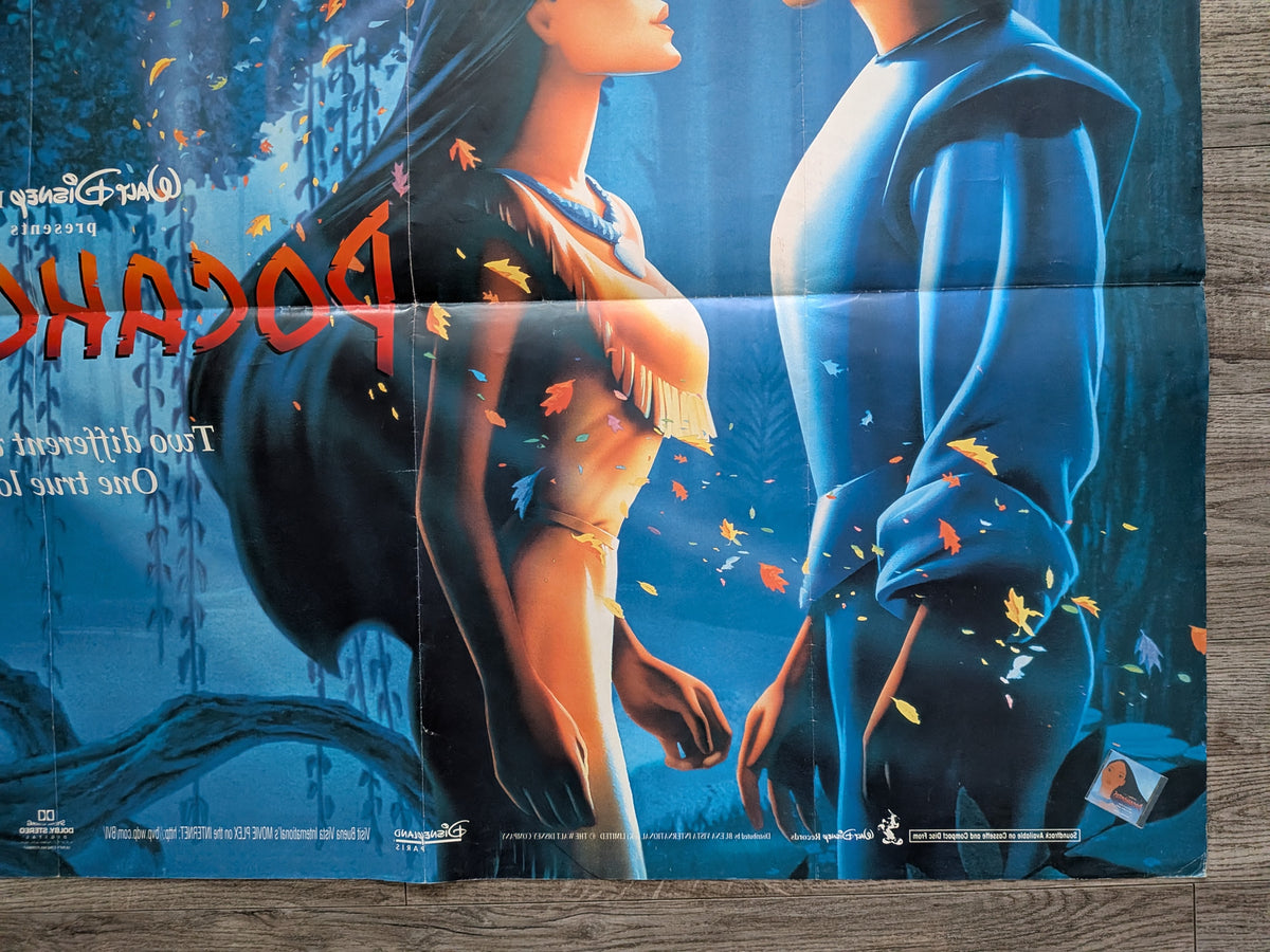 Vintage Pocahontas 1995 Disney Movie UK Quad Poster - See Details