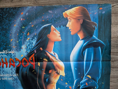 Vintage Pocahontas 1995 Disney Movie UK Quad Poster - See Details