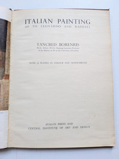 Italian Painting Vol. 1 by Tancred Borenius - 1945 - Avalon Press