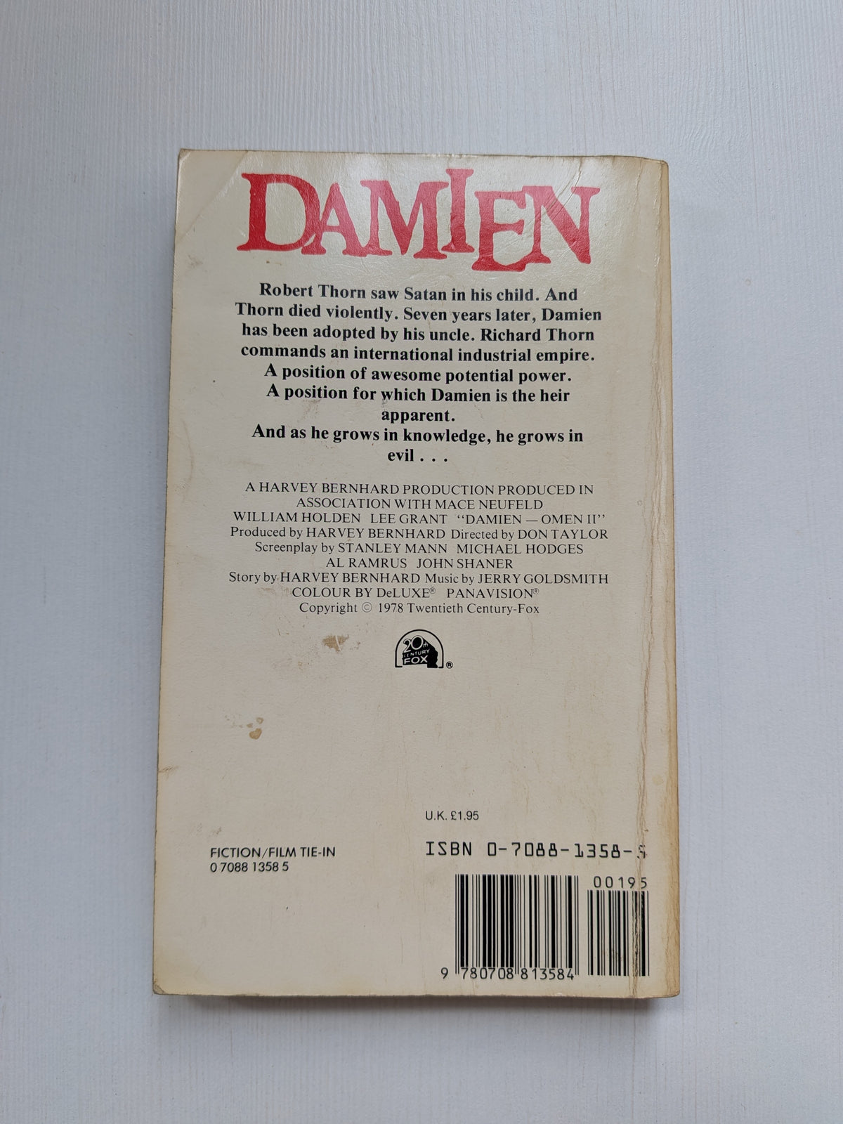 Damien: Omen II by Joseph Howard - 1st Edition - 1978 - Futura Publications Ltd