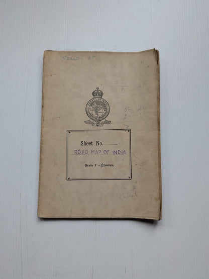 Vintage Survey of India - Road Map of India - 1942 WW II Era - See Details