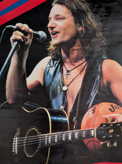 Rare Vintage Bono U2 Poster - 1987 - Anabas