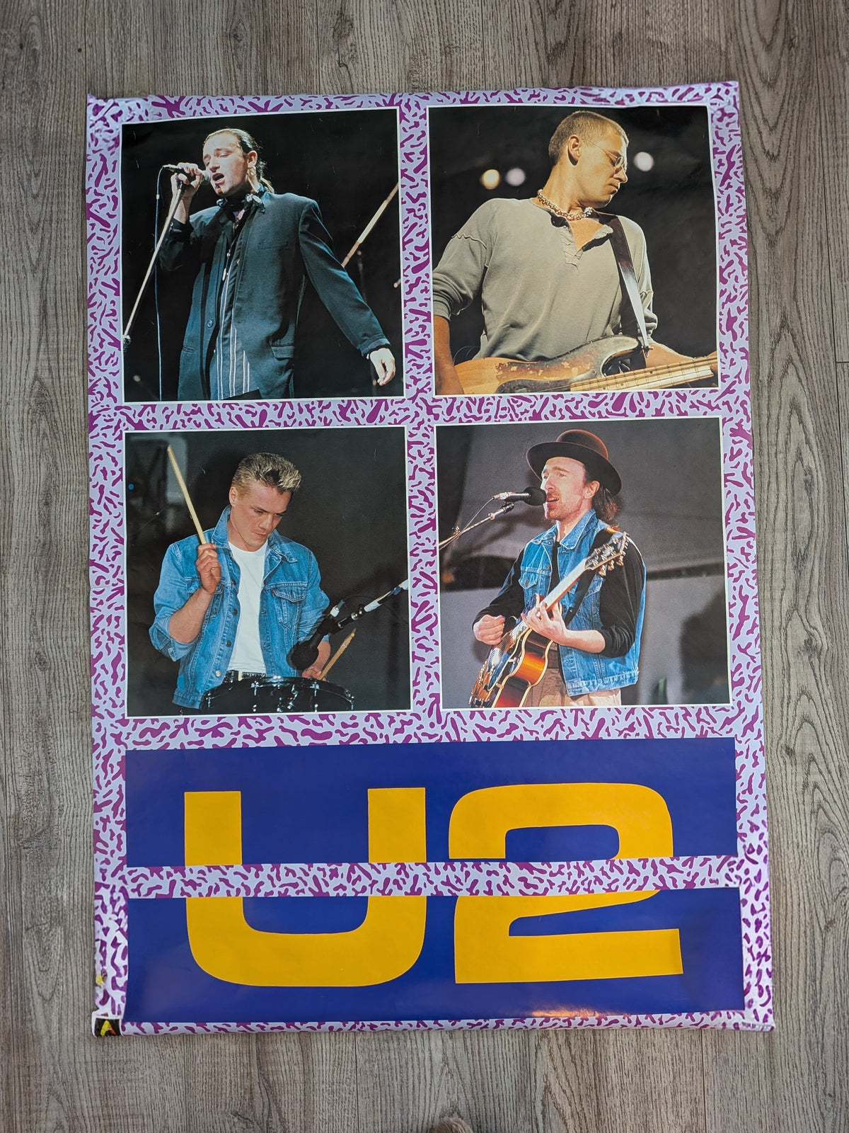Vintage U2 Band Poster - 1987 - Anabas - See Details