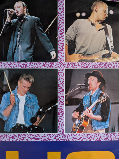 Vintage U2 Band Poster - 1987 - Anabas - See Details