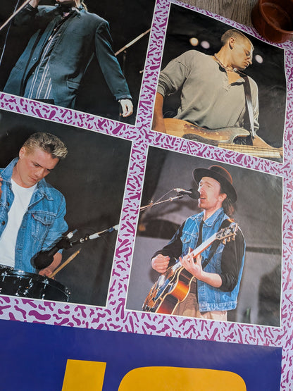 Vintage U2 Band Poster - 1987 - Anabas - See Details