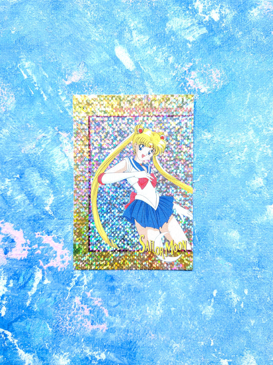 Vintage Sailor Moon Gold Prism Series 2 Sticker - Sailor Moon S3 - 1999