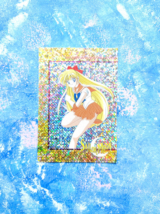 Vintage Sailor Moon Gold Prism Series 2 Sticker - Sailor Venus - 1999