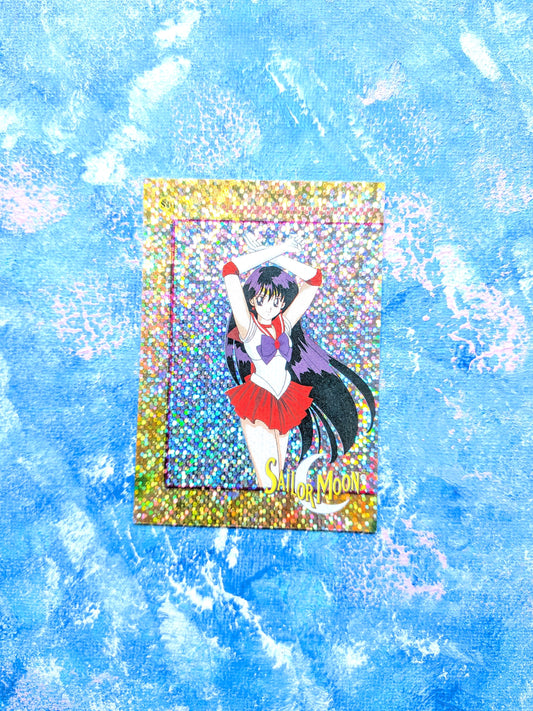 Vintage Sailor Moon Gold Prism Series 2 Sticker - Sailor Mars - 1999