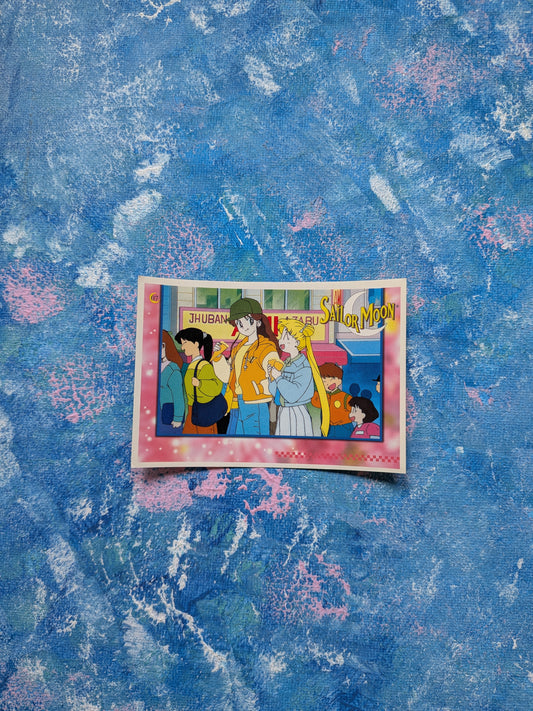 Vintage Sailor Moon Series 2 Sticker - Usagi and Makoto 07 - 1999