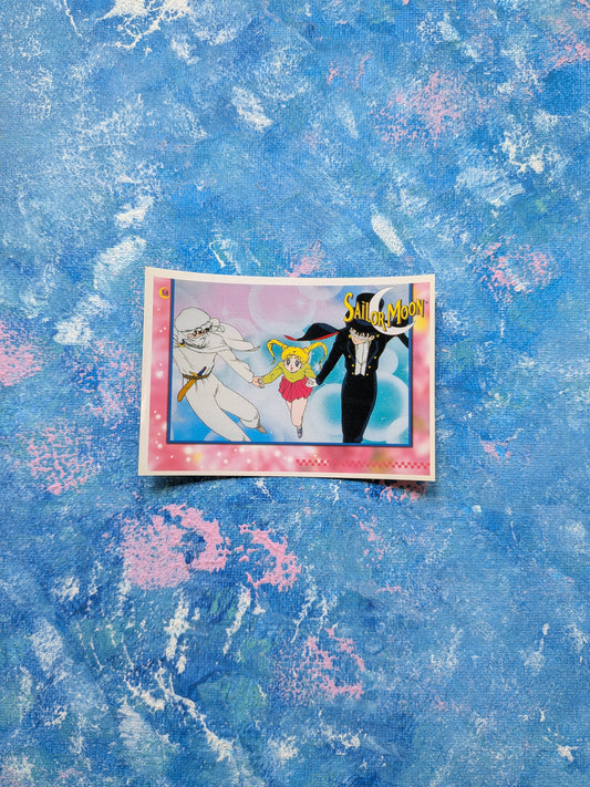 Vintage Sailor Moon Series 2 Sticker - Usagi/Tuxedo Mask 38 - 1999