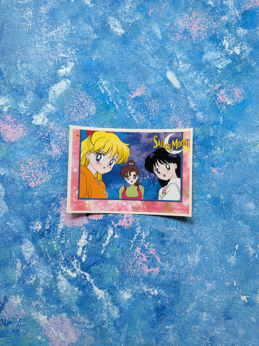 Vintage Sailor Moon Series 2 Sticker - Mina/Lita/Raye 44 - 1999