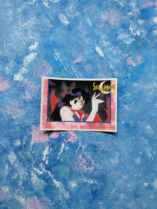 Vintage Sailor Moon Series 2 Sticker - Sailor Mars 52 - 1999