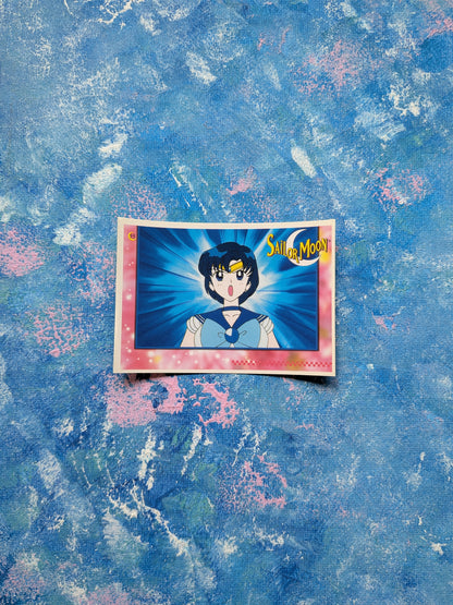 Vintage Sailor Moon Series 2 Sticker - Sailor Mercury 55 - 1999
