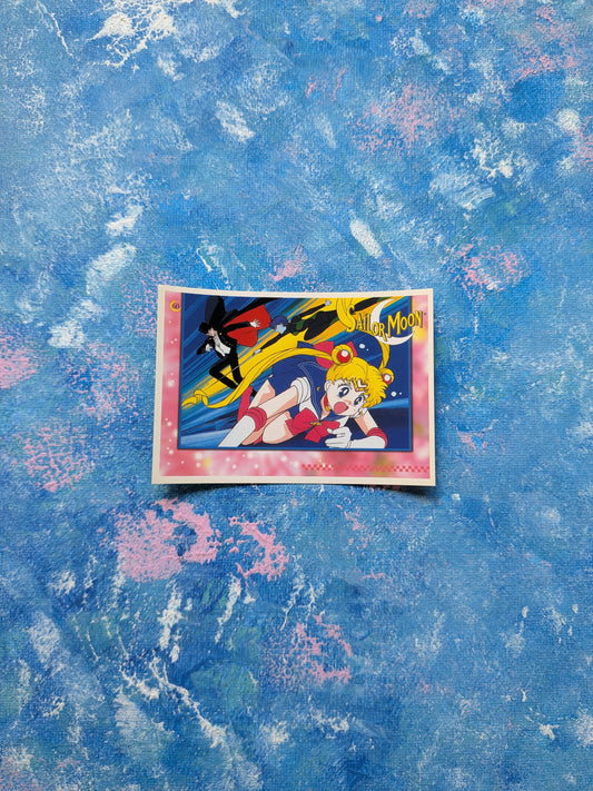 Vintage Sailor Moon Series 2 Sticker - Sailor Moon/Tuxedo Mask 60 - 1999