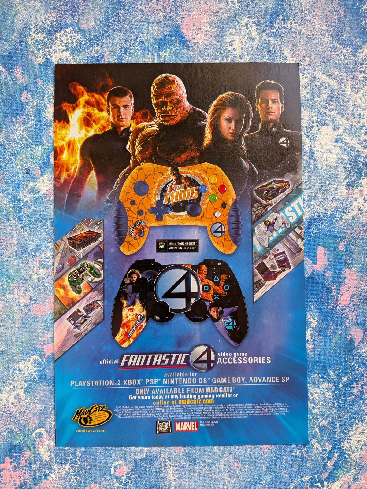 Vintage Mad Catz Fantastic Four Video Game Accessories 2005 Advert - See Details