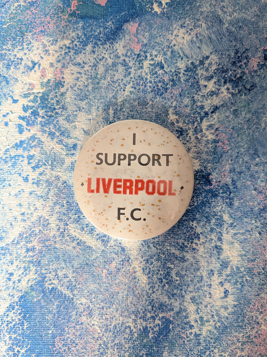 Vintage Liverpool Football Club "I Support Liverpool FC" Badge