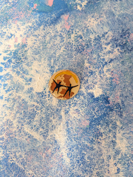 Vintage Ireland and UK Peace Enamel Pin Badge - Fattorini