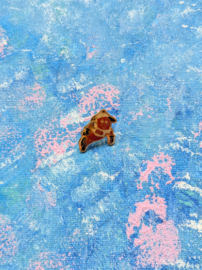 Vintage Sidney The Kidney Enamel Pin Badge - Kidney Research