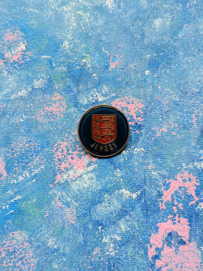 Jersey Coat of Arms Enamel Pin Badge