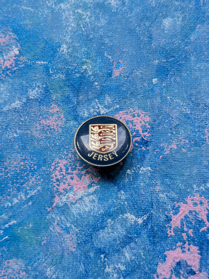 Jersey Coat of Arms Enamel Pin Badge
