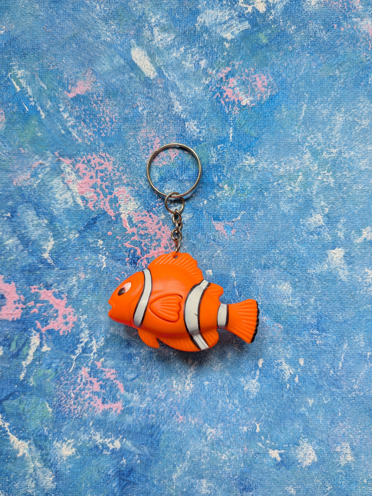 Vintage Retro-Style Clown Fish Novelty Keyring