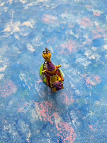 Vintage Winnie The Pooh Tigger with Birthday Present Keyring - 1990s - Disney