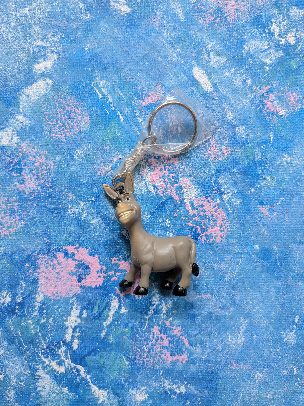 Vintage Shrek 2 Donkey Keyring - 2004 - Dreamworks