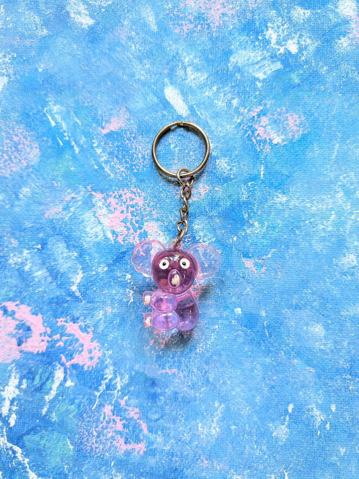 Vintage Cute Pink Koala Bear Novelty Keyring/Keychain