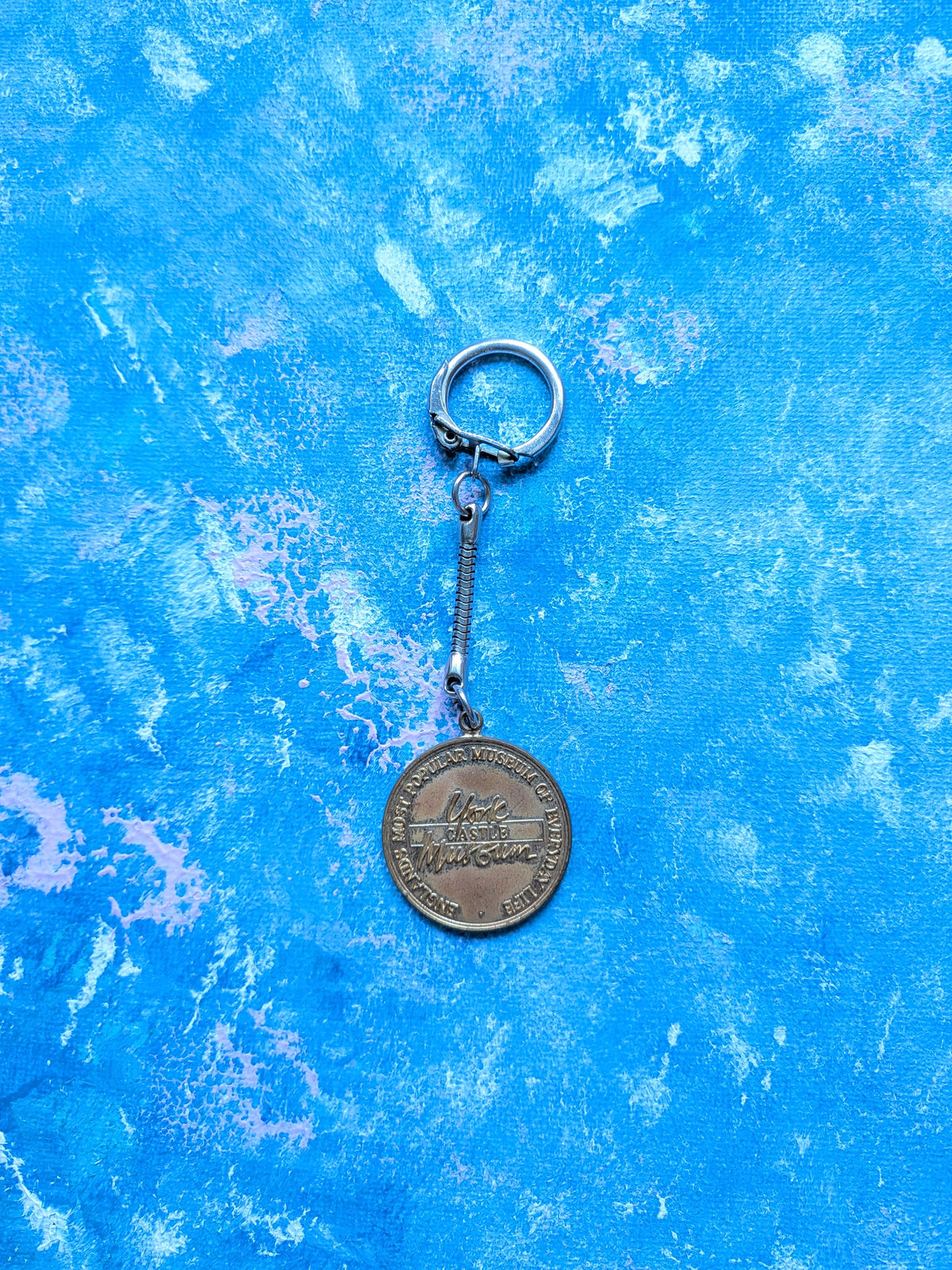 Vintage York Castle Museum Coin Souvenir Keyring/Keychain