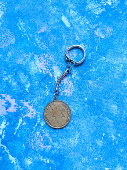 Vintage York Castle Museum Coin Souvenir Keyring/Keychain