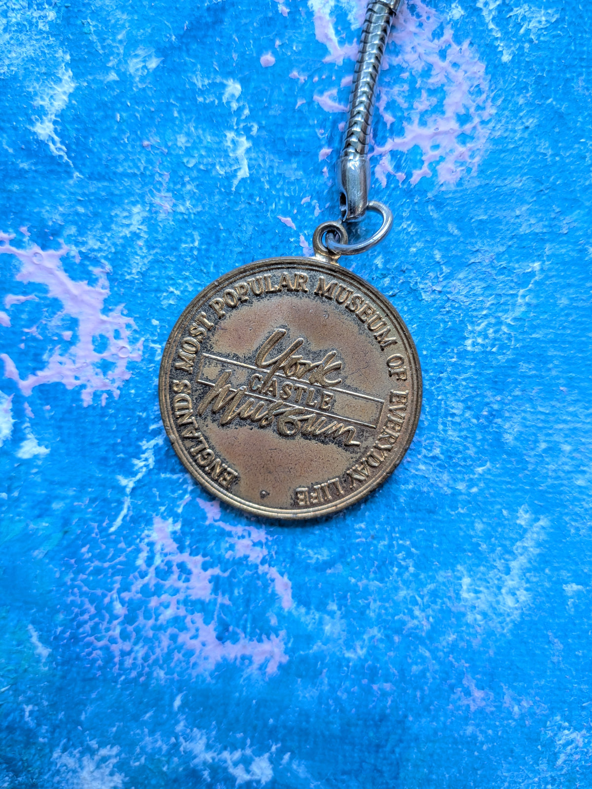 Vintage York Castle Museum Coin Souvenir Keyring/Keychain