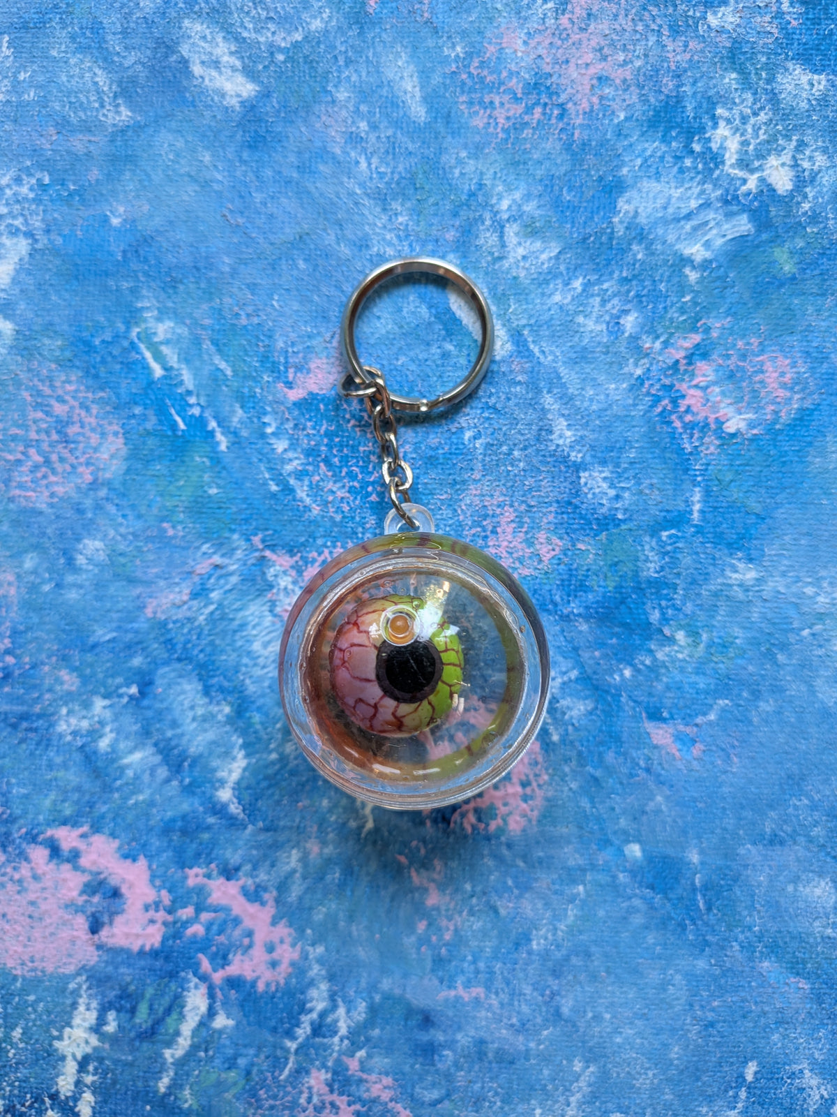 Vintage Novelty/Horror-Themed Eyeball Keyring