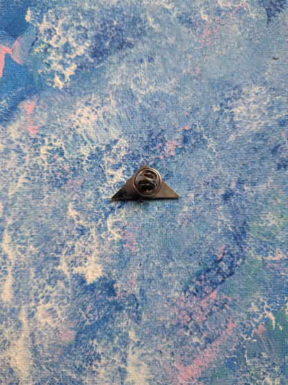 Vintage New Zealand Triangle-Shaped Travel Souvenir Enamel Pin Badge