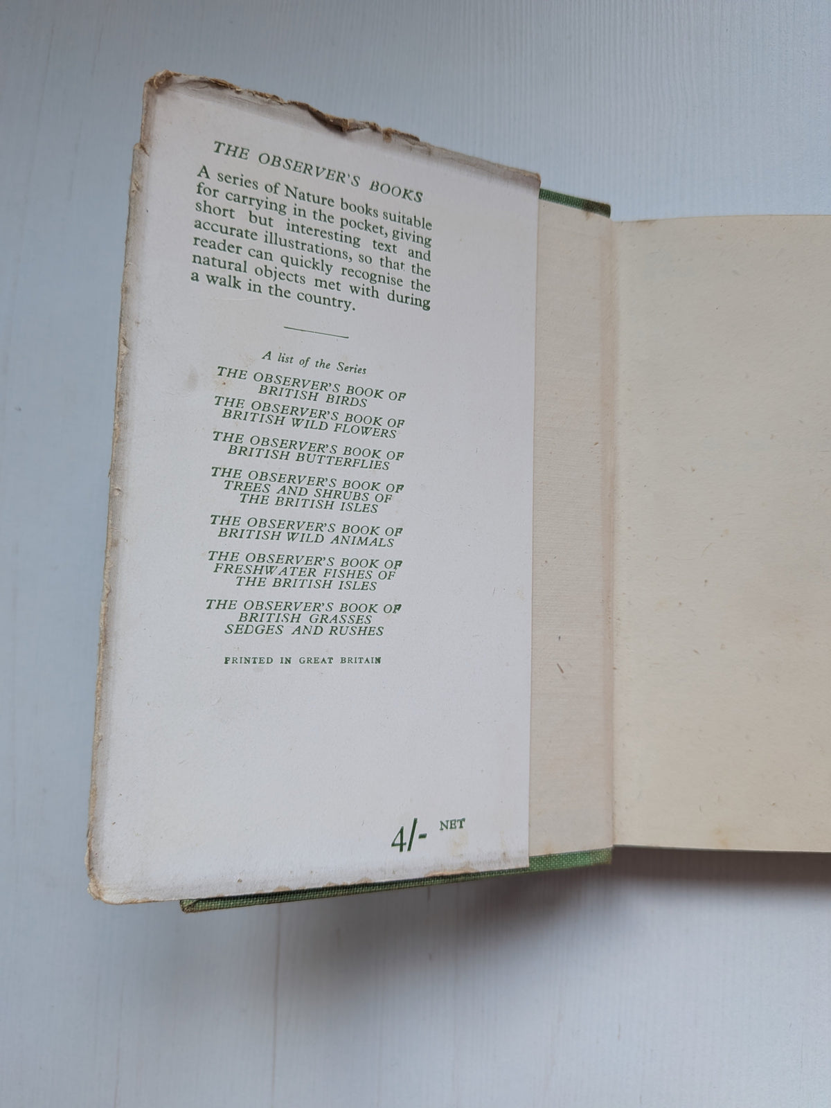 The Observer's Book of British Wild Flowers by W. J. Stokoe - 1941