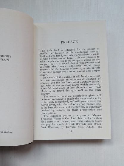 The Observer's Book of British Wild Flowers by W. J. Stokoe - 1941