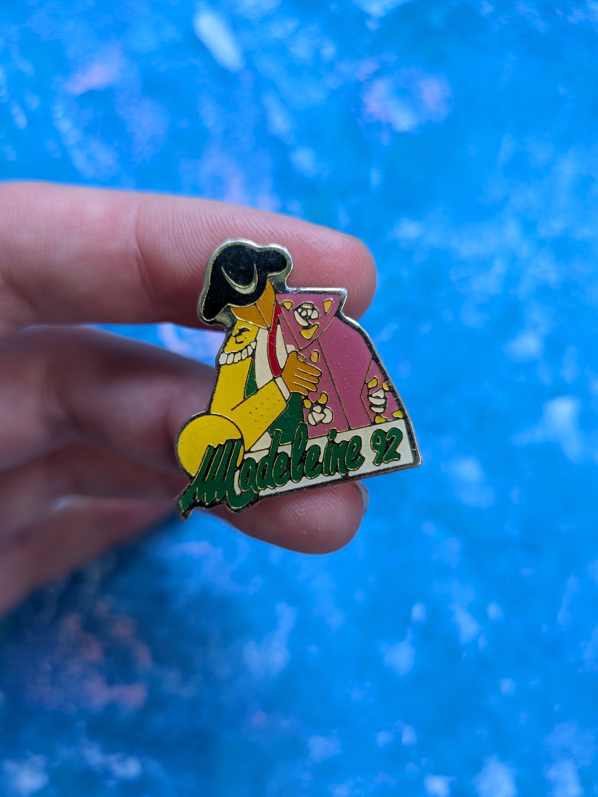 Vintage Feria de la Madeleine Matador Enamel Pin Badge