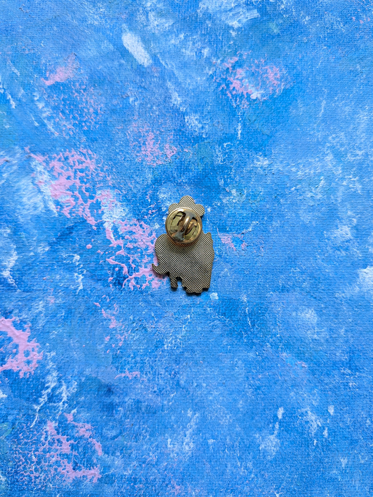 Vintage Marie Curie Teddy Bear on Horse Enamel Pin Badge