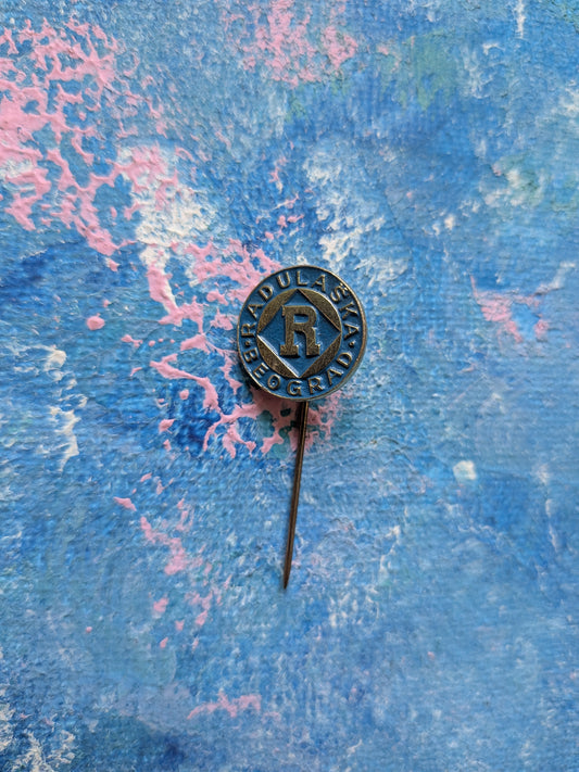 Vintage Radulović Beograd Metal Lapel Stick Pin Badge