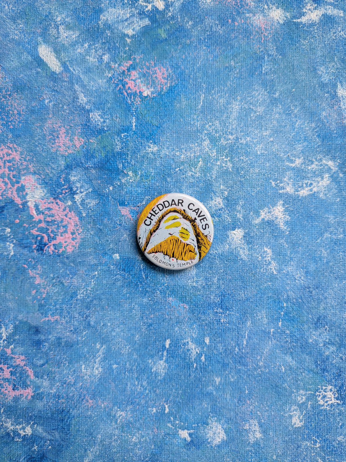 Vintage Cheddar Caves - Solomon's Temple Souvenir Badge