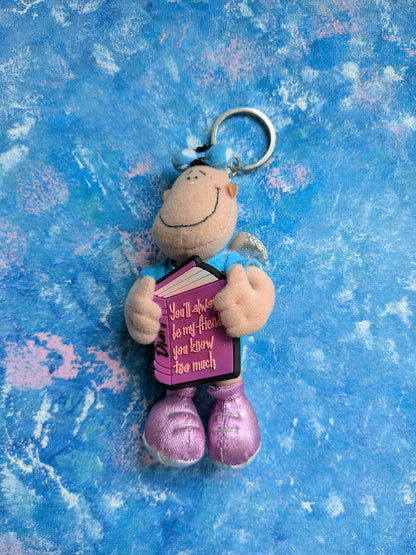 Vintage Bang on The Door/Groovy Chick Friendship Plush/Soft Toy Keyring - 1990s Approx