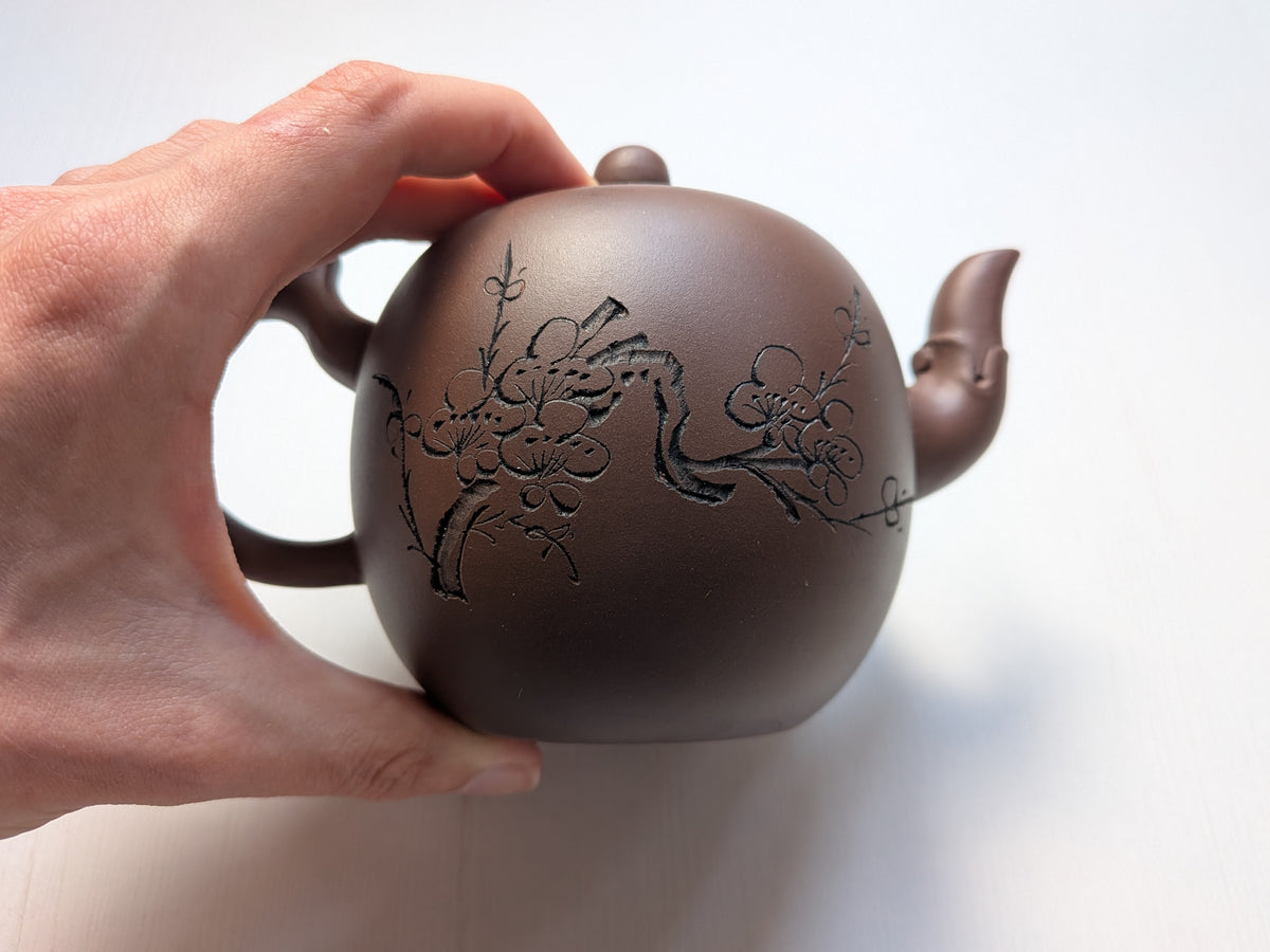 Original Chinese Yixing Brown Clay Tea Set in Gift Box - See Details