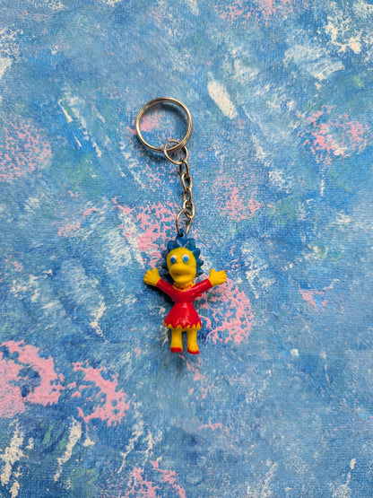 Vintage The Simpsons Unofficial Lisa Simpson Keyring - 1990s